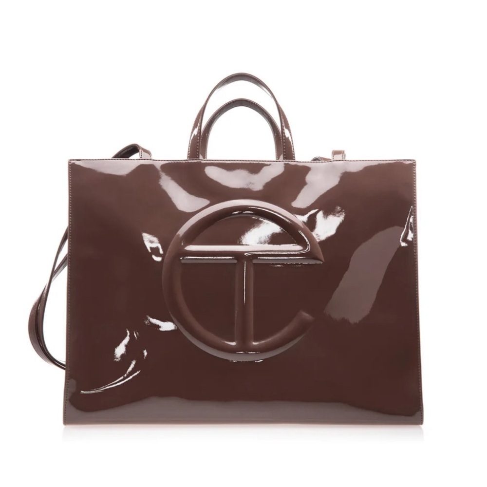 Large chocolate patent Telfar